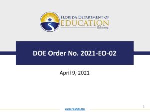 FDOE Emergency Order 2021-02 Gives Schools Flexibility