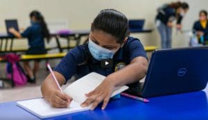 First day of school at Miami Charter Community School in Florida City