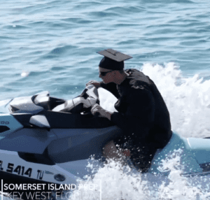 Southernmost Charter School in the U.S. Holds Commencement on Jet Skis