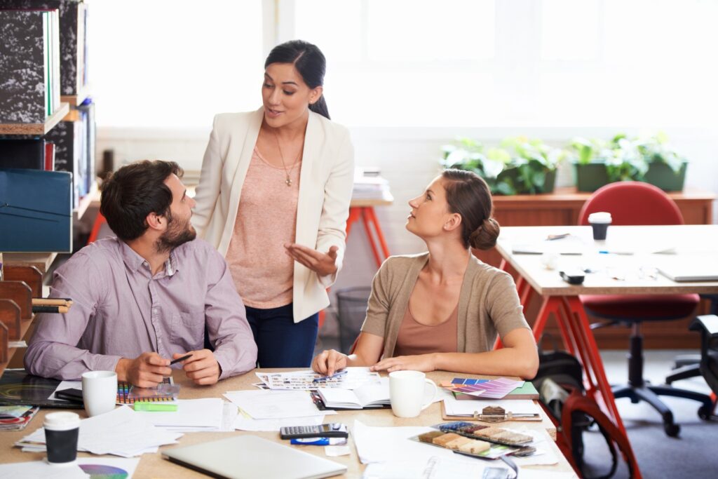 Discussing their next campaign