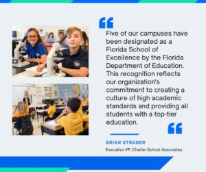 Five Charter School Associates Campuses Designated as Florida Schools of Excellence