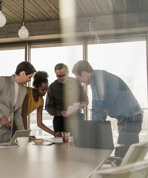 Business meeting in office